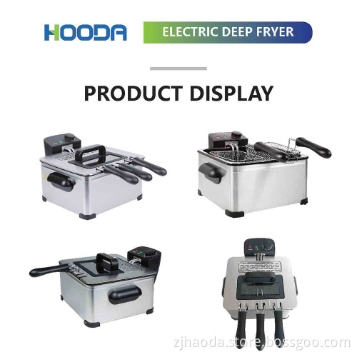 Large Deep Fryer With Basket And Timer